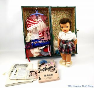Vintage Terri Lee Doll 16 " With Clothes,  Accessories & Carrying Case