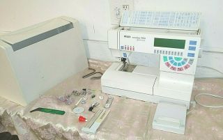 Vintage Pfaff 7550 Sewing Machine Embroidery 4 Parts Needs Work