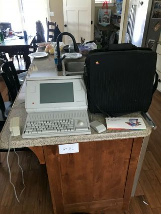 Macintosh Portable M5120 Computer With Case Vintage Computer
