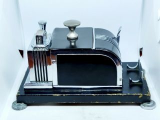 Vintage Rare 1930s Ronson Touch - Tip Table Lighter Cigarette Dispenser