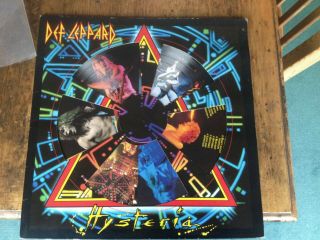 Def Leppard 1987 Hysteria 12 Track Picture Disc Die Cut Sleeve Metal
