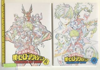 My Hero Academia Animation Art Book Vol 1 & 2 Set Ep 1 To 25 Boku No Anime