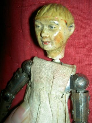 Unusual Antique Bucherer,  Multi - Jointed Swiss Saba,  Male Doll Figure All Orig.