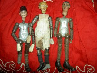 UNUSUAL antique Bucherer,  multi - jointed Swiss SABA,  male doll figure all orig. 3