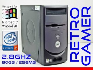 Retro Vintage Dell Windows 98 Se / Dos Computer Pentium 4 Win98 Winnt Nt 4.  0 Sp6