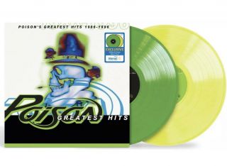Poison - Greatest Hits 2 Lp Set Limited Green & Yellow Vinyl - Int’l Ship