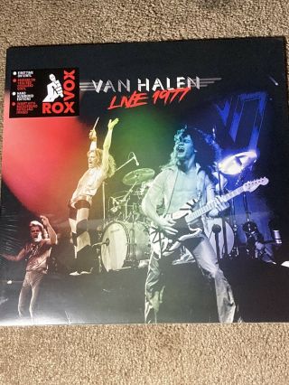 Van Halen Live 1977 Vinyl Lp Red Color Eddie Van Halen & David Lee Roth