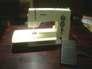 Vintage Bernina 801 Matic Electronic Sewing Machine With Pedal And Case
