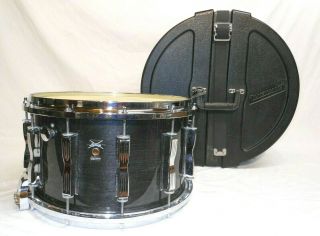 Absolutely Stunning Vintage 1992 Ludwig Coliseum 8 X 14 " Charcoal Shadow Snare