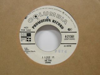 The Five Strings - I Like It/put Something In The Pot Boy - Promo - Rockabilly - 7 " 45rpm