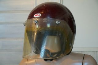 Vintage Bell R - T Motorcycle Helmet Medium With Visor