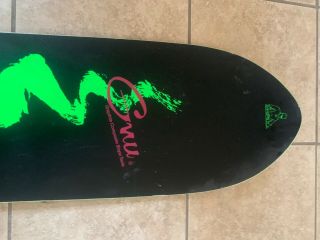 snowboard gnu vintage anti gravity black green 156 cm ready to go 5