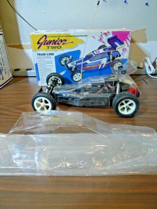 Vintage Losi Rc Car Buggy Jrx2 Junior W/org.  Box Never Ran Pristine