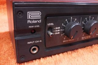 Vintage Roland RV - 100 Spring Reverb Guitar Pedal Rack Unit U191 180729 2
