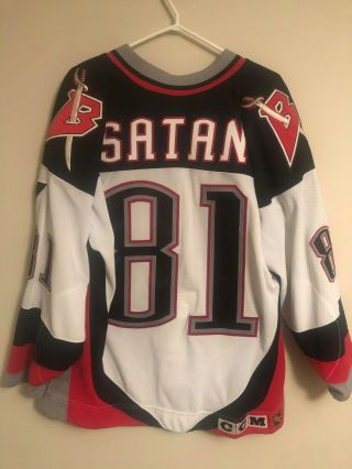Miroslav Satan Buffalo Sabres Vintage Ccm Nhl White Hockey Jersey Authentic 48