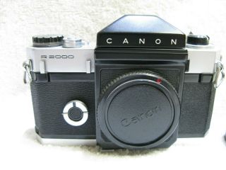 Canon Canonflex R2000 Vintage 35mm Film SLR With Clip on Light Meter 2