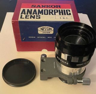 Vintage Sankor Anamorphic 16c Scope Projection Lens Clamp Box No.  45254 [clean,  ]