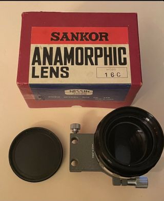 Vintage Sankor Anamorphic 16C Scope Projection Lens Clamp Box No.  45254 [CLEAN,  ] 2