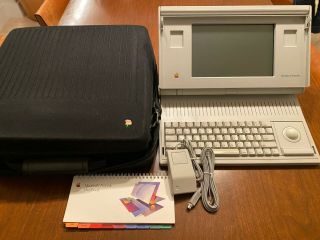Macintosh Portable M5120 Computer With Case Vintage Computer