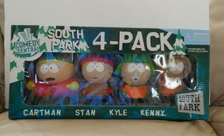 South Park 4 - Pack W Cartman Stan Kyle Kenny Figures Mirage 2004 Legit Rare Nib