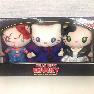 Hello Kitty X Chucky Sanrio Usj Plush 3 Set Halloween Daniel Mimmy Japan Limited