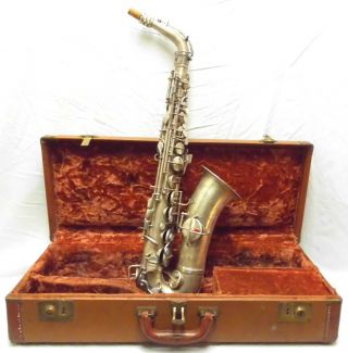 Vintage 1914 Conn Alto Saxophone In Good Structural -