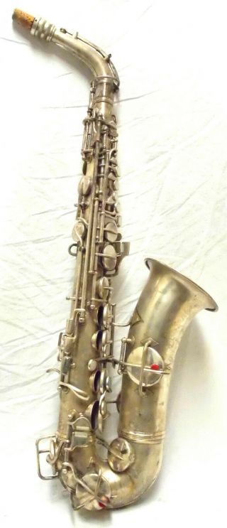 Vintage 1914 Conn Alto Saxophone in Good Structural - 2