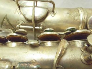 Vintage 1914 Conn Alto Saxophone in Good Structural - 5