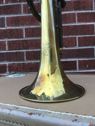 Vintage G Leblanc Paris ML 4186 Cornet / Trumpet Brass Horn w/ Case 2