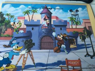 The Magic Of Disney Animation Mickey Mouse Donald Duck Hand Painted Cel