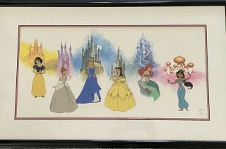Perfect Gift Disney’s “parade Of Princesses” Limited Sericel