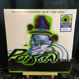 Poison Greatest Hits 2 Lp Green & Yellow Vinyl Walmart Exclusive