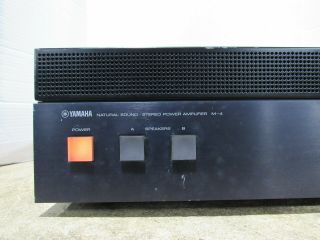 Vintage Yamaha M - 4 NS Series Natural Sound Home Audio Stereo Power Amplifier 2