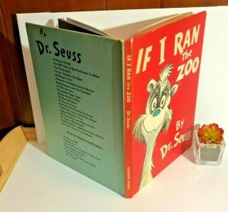 Dr.  Seuss If I Ran The Zoo 1950 1st Edition Matt Cover 8x10 Hardcover Vintage