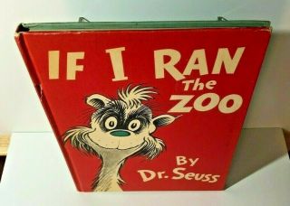 Dr.  Seuss If I Ran the Zoo 1950 1st Edition Matt Cover 8x10 Hardcover Vintage 2