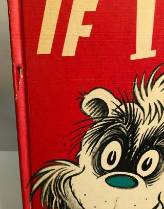 Dr.  Seuss If I Ran the Zoo 1950 1st Edition Matt Cover 8x10 Hardcover Vintage 3