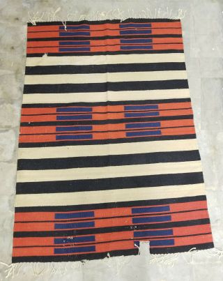 Antique Southwest Native American Indian 2nd Phase Navajo Style Rug