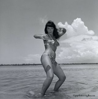 Bettie Page 1954 Camera Negative Bunny Yeager Estate Unpublished Frame