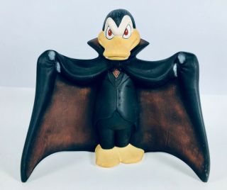 Vintage Vampire Count Duckula Daffy Duck Dracula Ceramic Statue Figurine