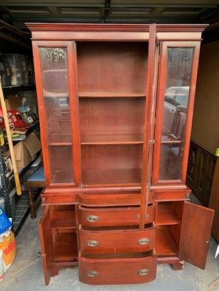 vintage china cabinet hutch 2