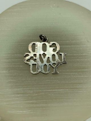 Tiffany & Co vintage GOD LOVES YOU charm Tiffany ' s - Sterling.  925 - Authentic 2
