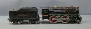 Lionel 384E Vintage Standard Gauge 2 - 4 - 0 Steam Locomotive w/ 384T Tender/Box 2