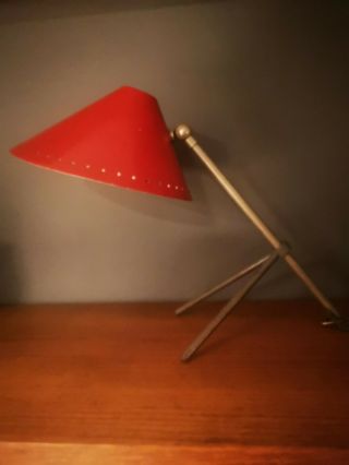 Rare 50s Pinocchio Lamp By Busquet For Hala Zeist Mid Century Vintage Kalff Era