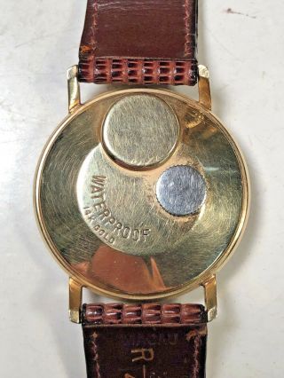 14k Yellow Gold TIMEX Dorado Electric Vintage Very Rare 1960`s - 70`s Watch 35 MM 4
