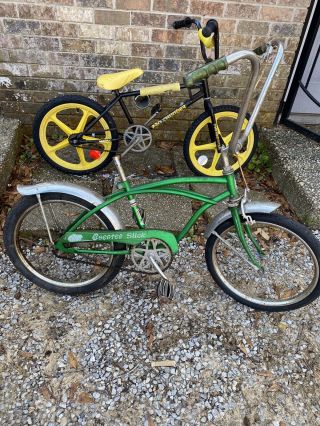 Vintage Huffy Cheater Slick Muscle Bike Bicycle - Asis In The Picture A Rider