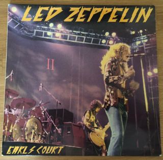 Led Zeppelin Live Earls Court Ii Lp 1975 Vinyl Rare,  Bonus Programme