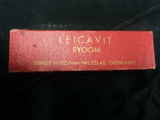 Vintage Leicavit SYOOM BOX W/ Leica Camera IIIG? and IIIF? BASE PLATE 2