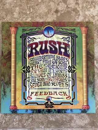 Rush Feedback Lp Vinyl Atlantic Records Gatefold Played Once.