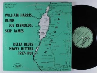 William Harris Delta Blues Heavy Hitters 1927 - 1931 Herwin Lp Vg,  /vg,  Mono