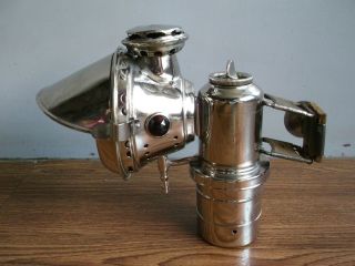 Old Vintage,  " Haeckel " Carbide Gas,  Bicycle Head Lamp Of 30 
